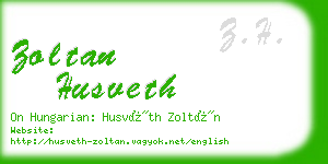 zoltan husveth business card
